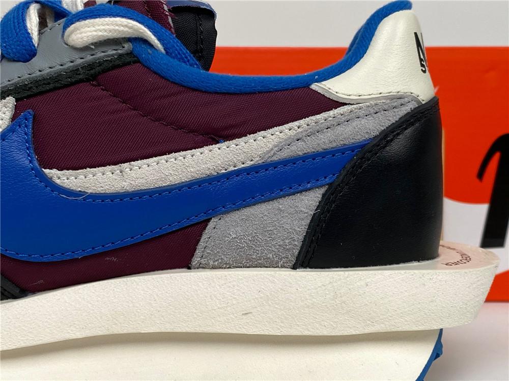 PK God LDWaffle x sacai x UNDERCOVER Night Maroon and Team Royal retail materials ready to ship